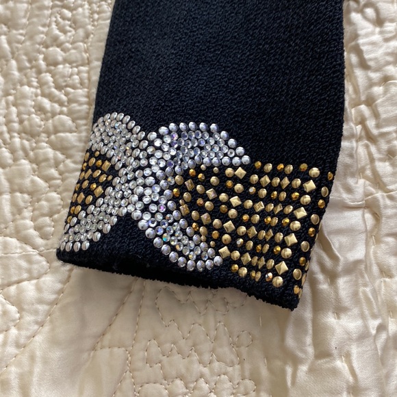 Beautiful like new Vintage St. John Evening Black Dress .  Size 12 - Picture 5 of 9